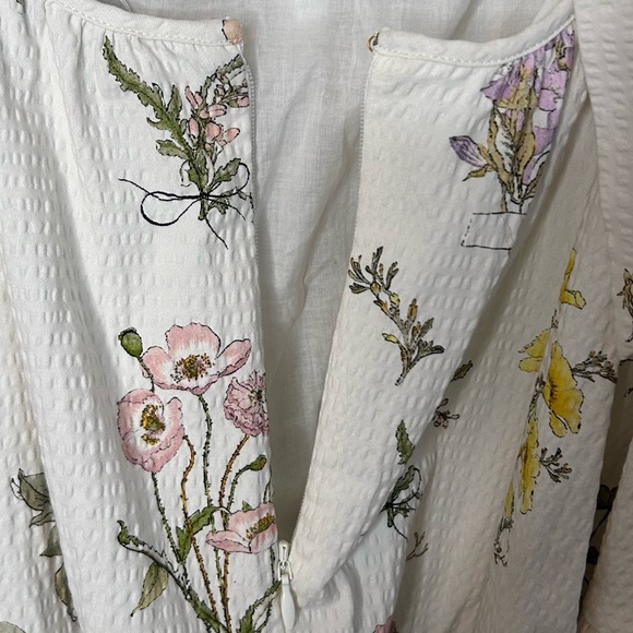 ZIMMERMANN Jeannie Blooming Floral Cut-out Open Back Fit & Flare Mini Dress - Picture 9 of 11